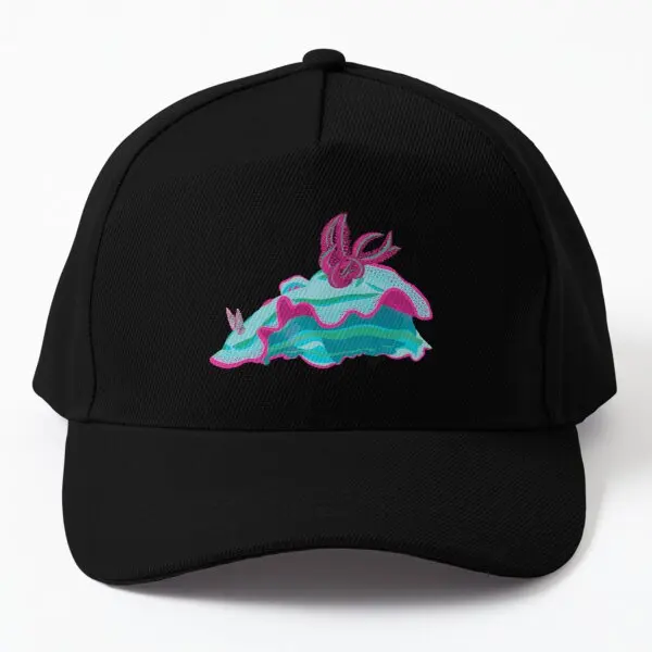 

Teal Pink And Green Nudibranch Baseball Cap Hat Black Sport Fish Casquette Solid Color Snapback Women Spring Printed Sun Mens