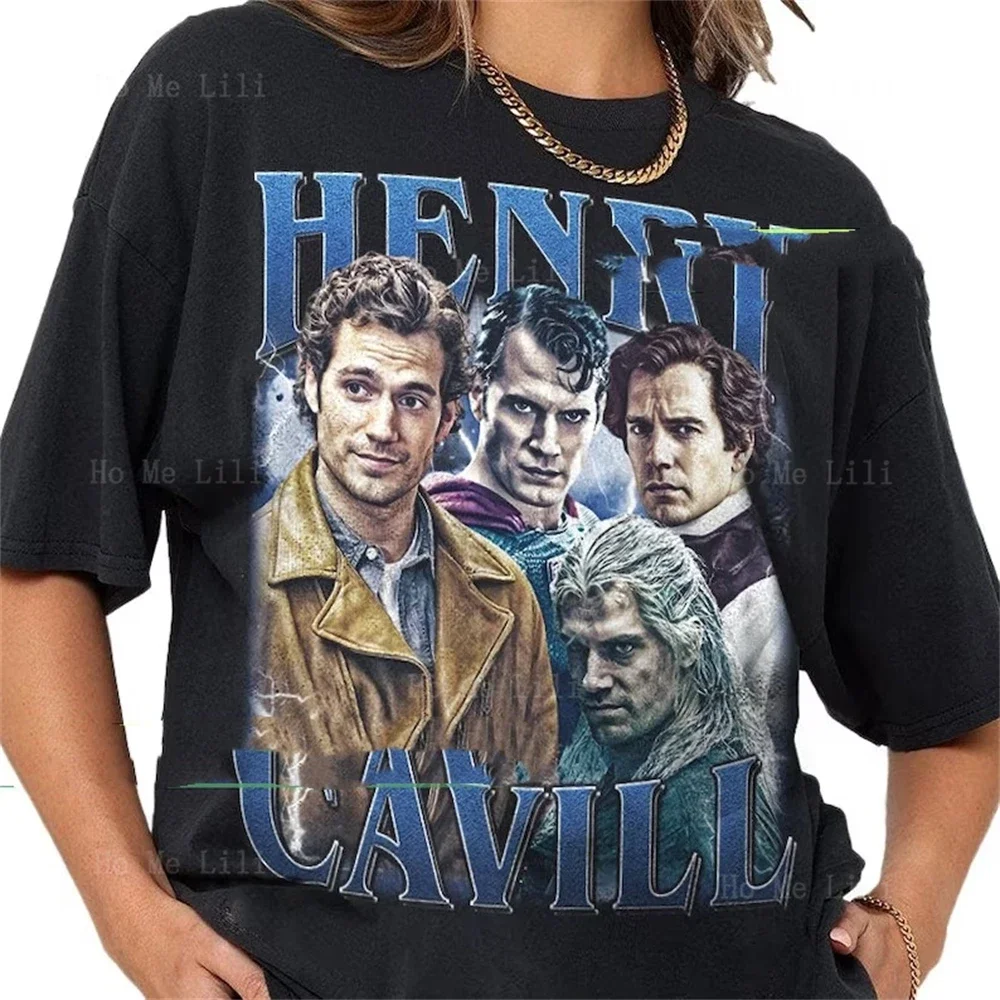 Винтажная Футболка ограниченного размера Генри кавилл подарок для женщин и