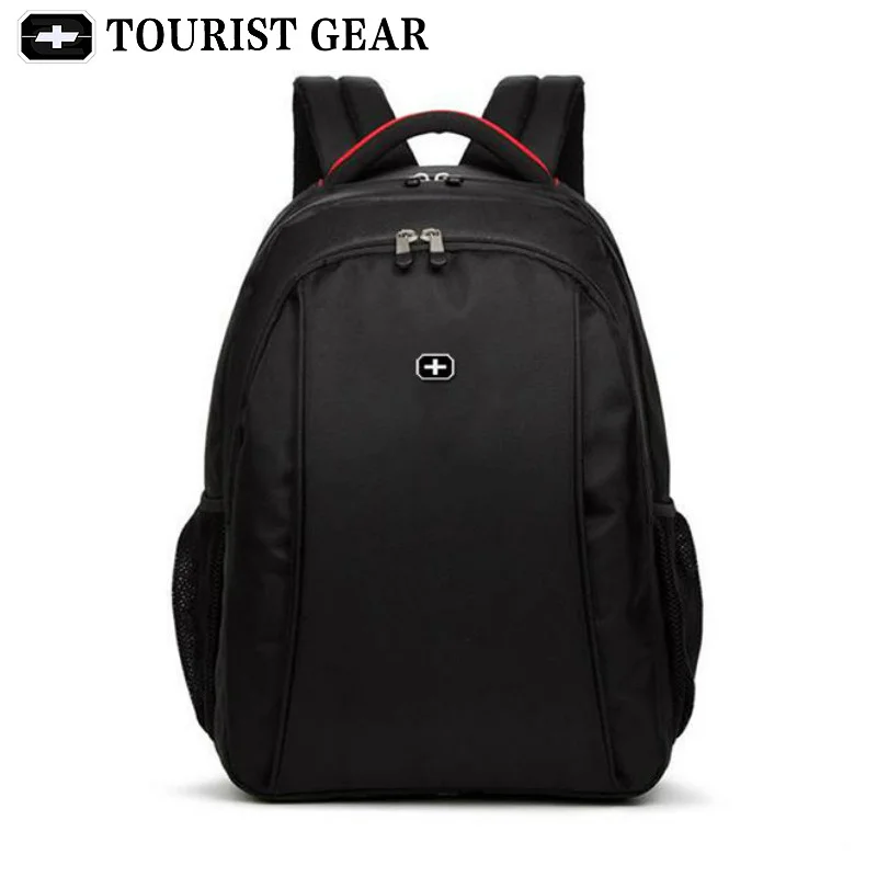 black bagpack men bag mochila swiss backpack Travel rugzak T
