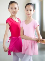 tights childrens short sleeved dance suits ballet one piece girls exercise suits gym suits