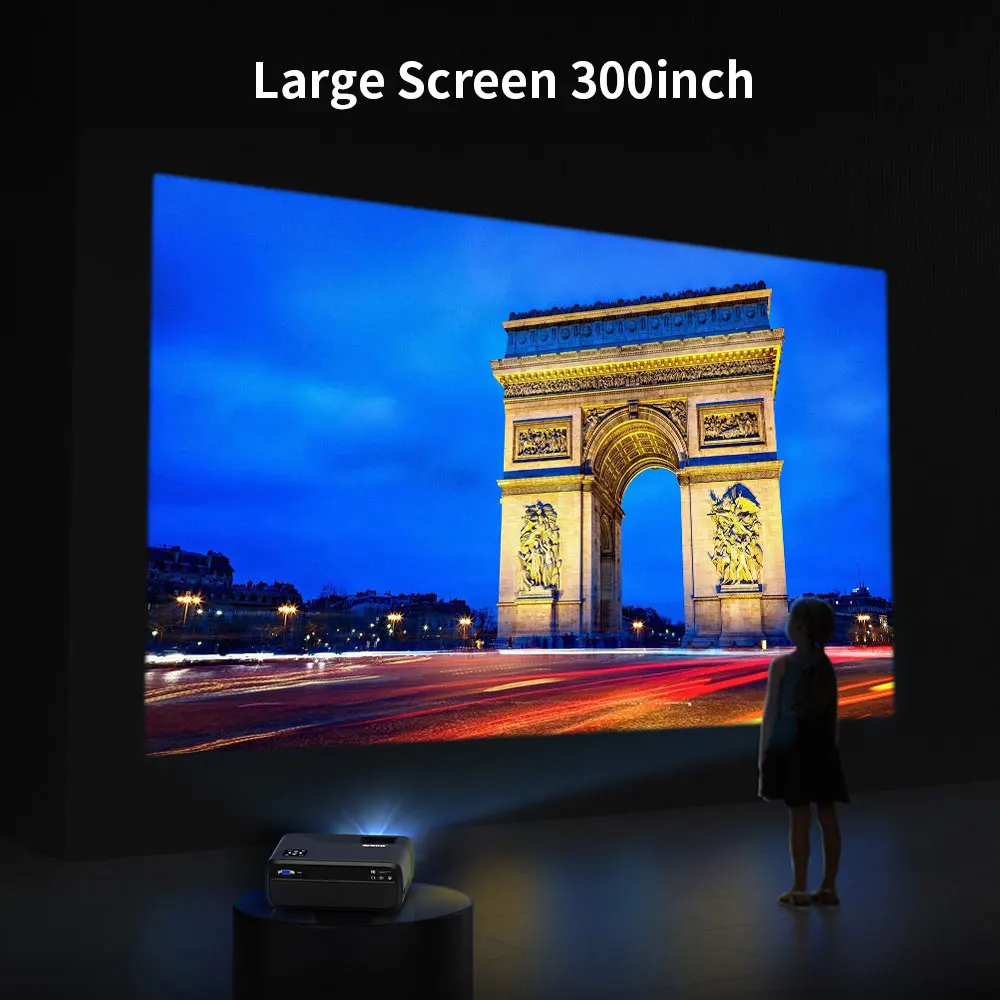 EUG проектор для дома Проектор домашнего кинотеатра Full HD 4K 1920*1080 dpi с поддержкой