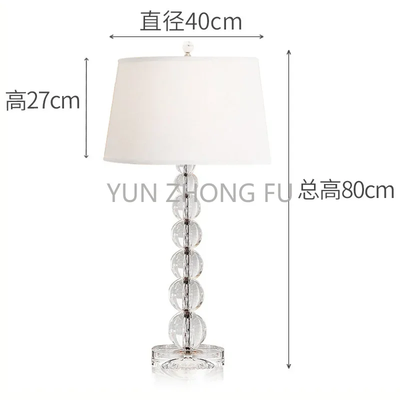 

Home soft decoration with crystal table lamp, bedroom bedside lamp, modern led art decoration living room, home bedside lamp