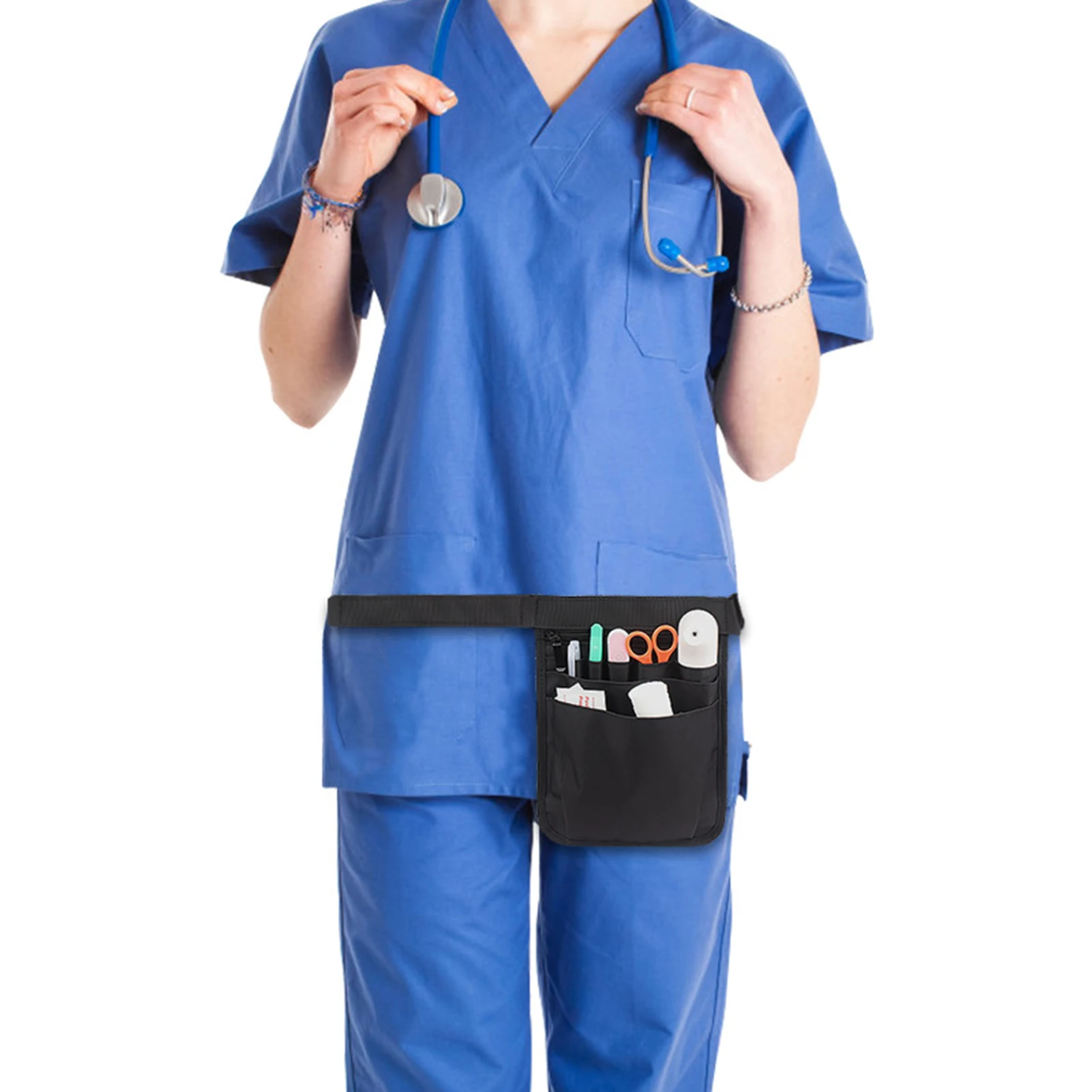

Nurse Fanny Pack Stethoscopes Durable Emergency Supplies Medical Gear Pocket Multiple Pockets Nurse Tool Waist Bag Vet Nurse