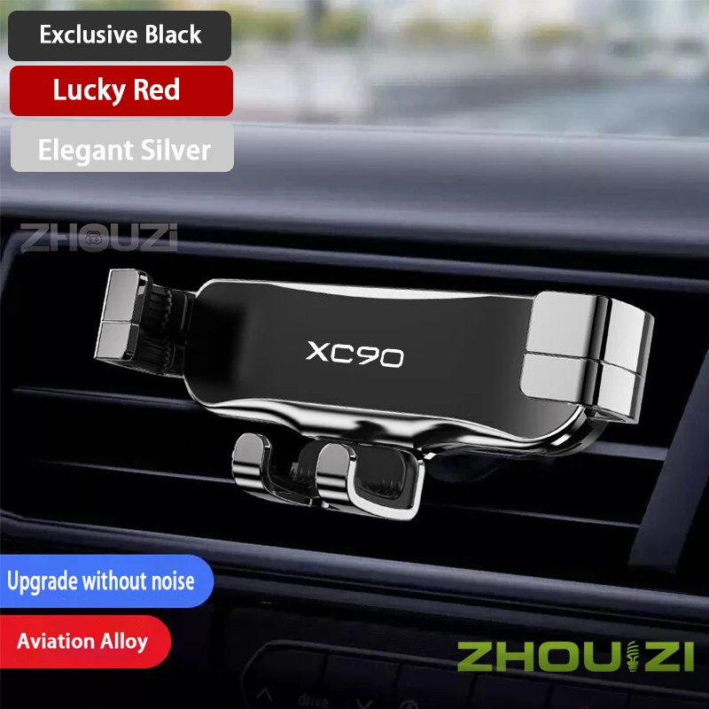 

Car Mobile Phone Holder Air Outlet Clip Air Vent Mounts GPS Stand Bracket For Volvo XC90 Interior Accessories