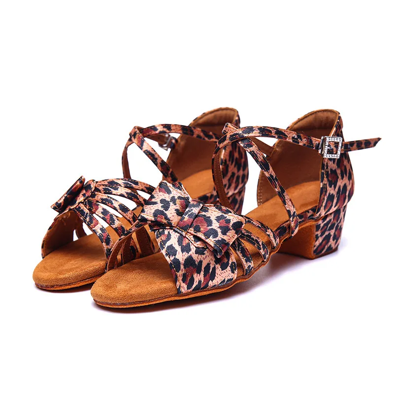 

Детские туфли для латиноамериканских танцев, на низком каблуке, летние сандалии для тренировок, современные туфли для танго с мягкой подошвой, новинка 2023