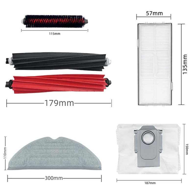 Сменные детали для Roborock S8 Pro щетка очистки DuoRoller пылесборники фильтры салфетки