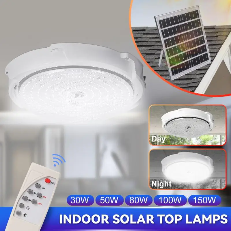 

Solar Charging Solar Panel For Room Ceiling Bedrooms Bathrooms Courtyards Outdoor Waterproof Indoor Led Lights Solar Light Light