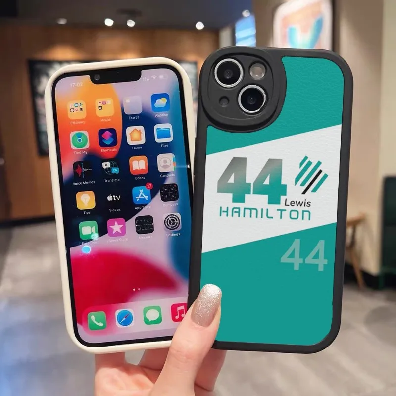 Чехол для телефона Льюис Гамильтон 44 дюйма черный кожаный чехол IPhone 13 11 14 12 Pro Max Mini