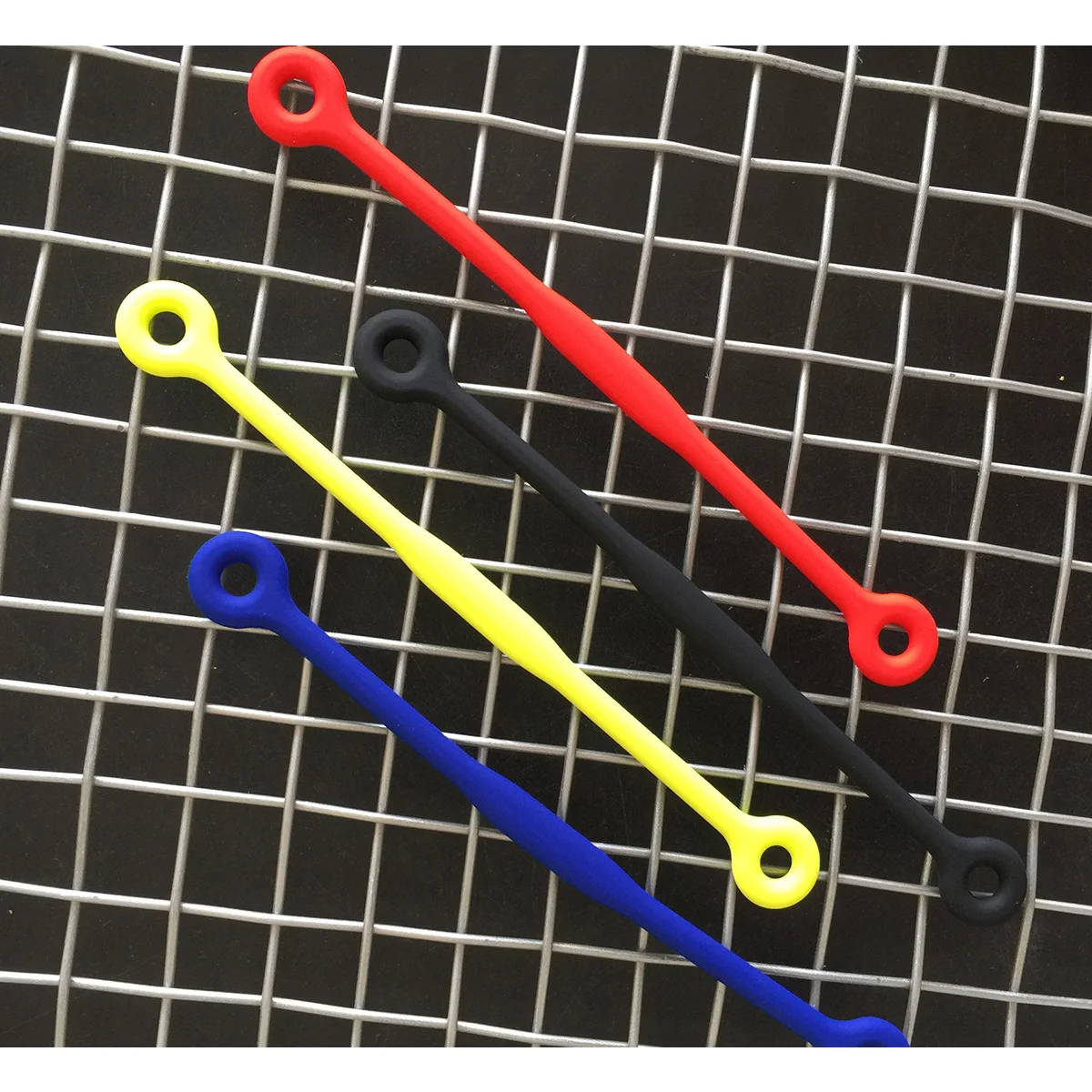 8 шт. длинная теннисная ракетка с гашением вибрации классическая силикон (красный