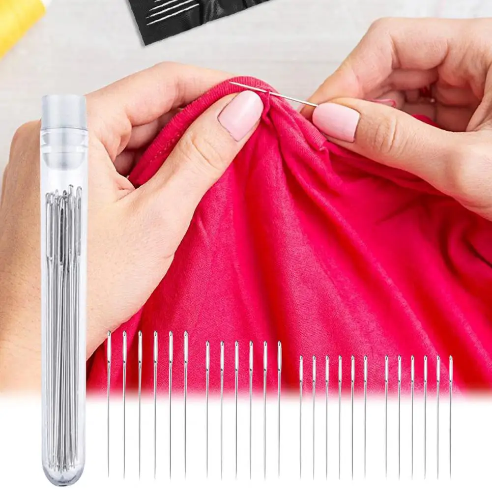 

Practical with Storage Box Compact Clothes Sole Shoes Hand Sewing Needles Hand Sewing Needle Set Sewing Needles 25Pcs/Box