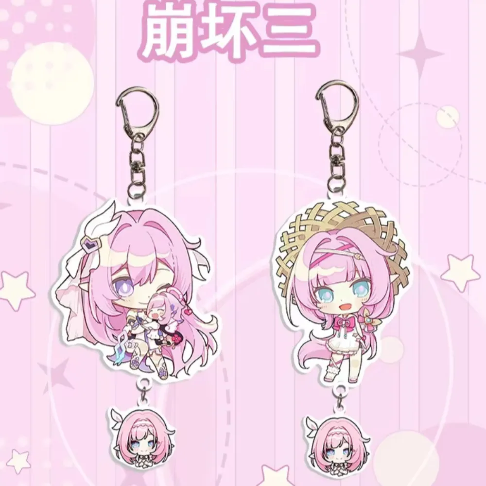Honkai Impact 3 Elysia Mei Броня Зайчик брелок аниме игровые аксессуары рюкзак подвеска для