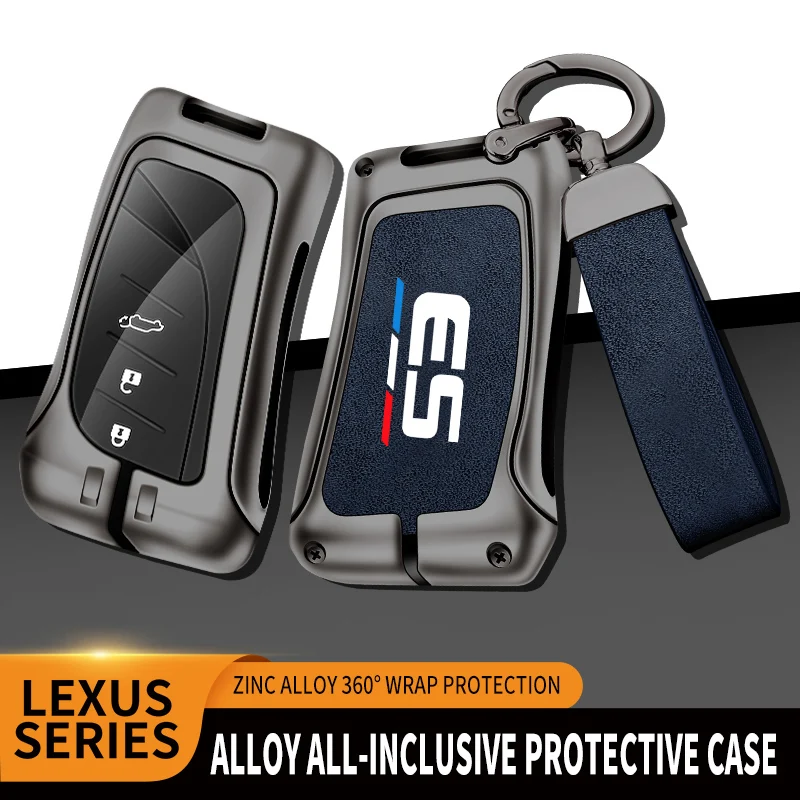 

Auto TPU Zinc Alloy Key Case Bag For Lexus ES200 ES240 ES250 ES260 ES300h ES350 F SPORT Logo Car Key Chain Car Metal Key Shell