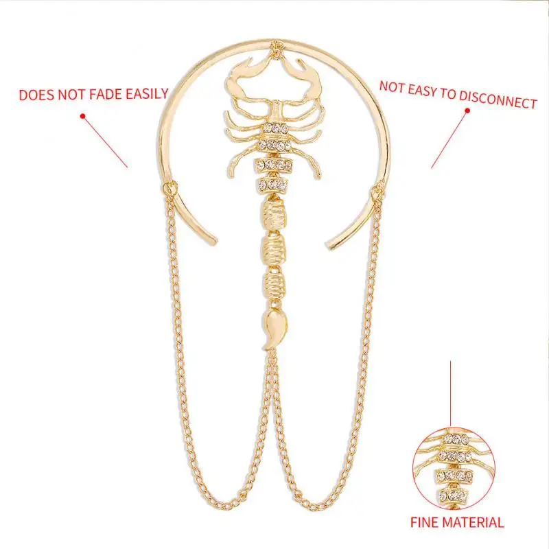 Браслет на руку скорпиона кольцо браслет ручная работа ювелирные изделия для