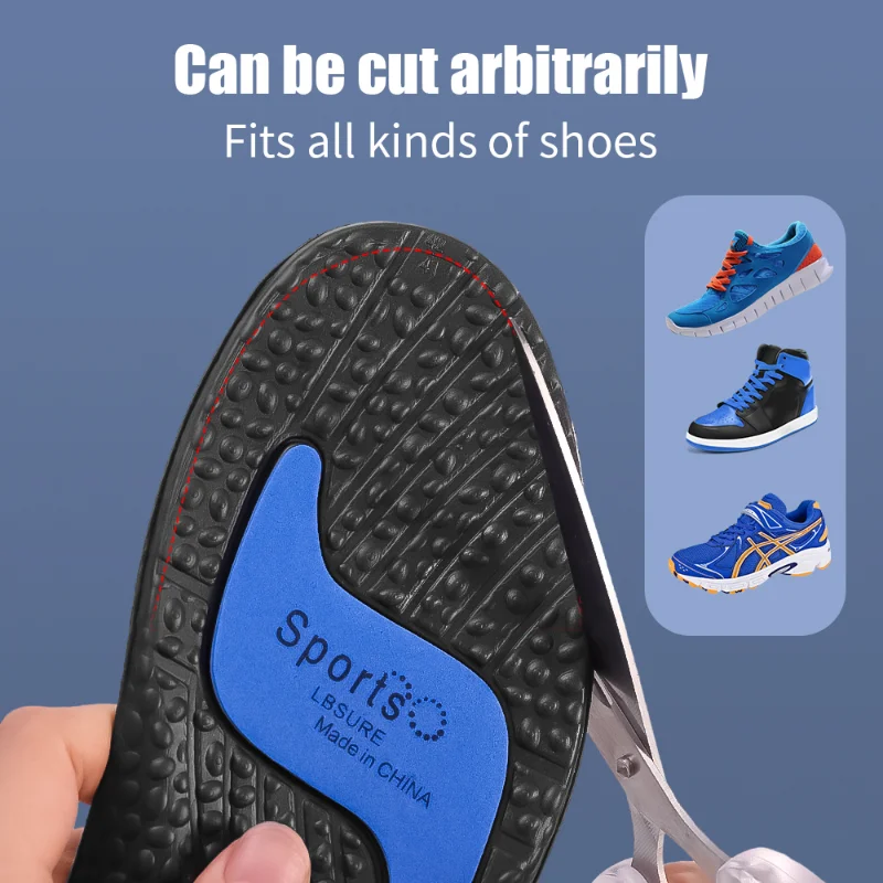 EVA Insoles for Shoes Sole Shock Absorption Deodorant Breathable Cushion Running Insoles for Feet Man Women Orthopedic Insoles