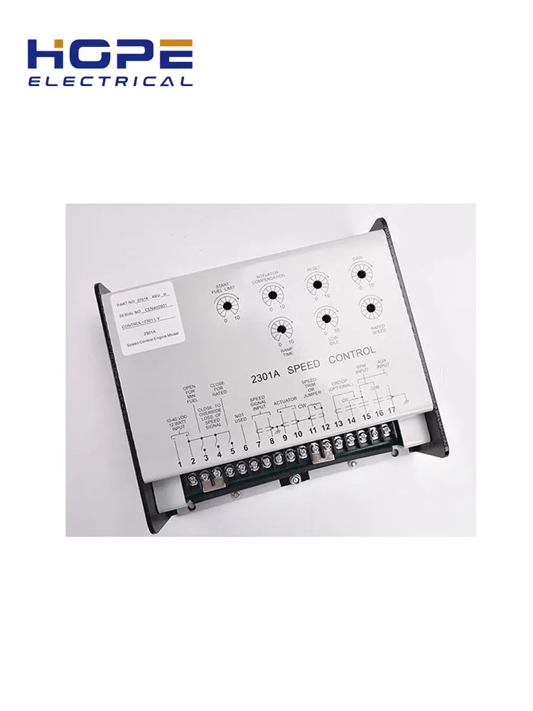 Woodward 2301A 9907-014 Panel sterowania gubernatora 9907-018 Regulator 9905-026 Moduł kontroli prędkości regulatora