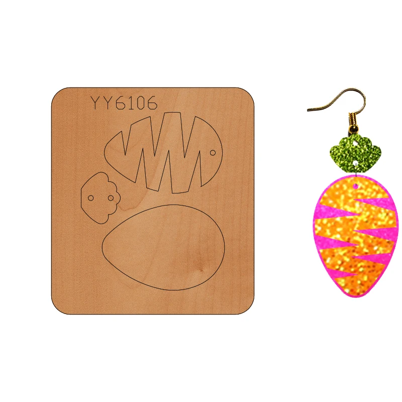 

Earring Mold Knife Model YY6106 Is Suitable For All Cutting Machines On The Market Die CutsCutting Dies Scrapbooking