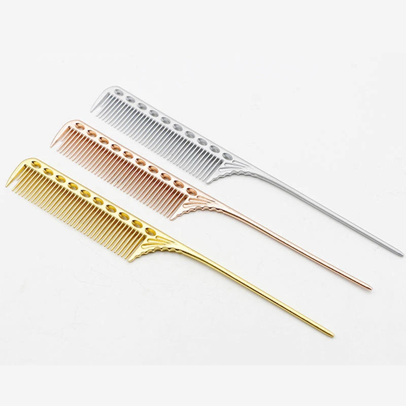 

Ultra Thin Metal Hair Combs Professional Aluminum Anti-static Hairdressing Combs Durable Haircut Brush Salon Hairdresser Tools