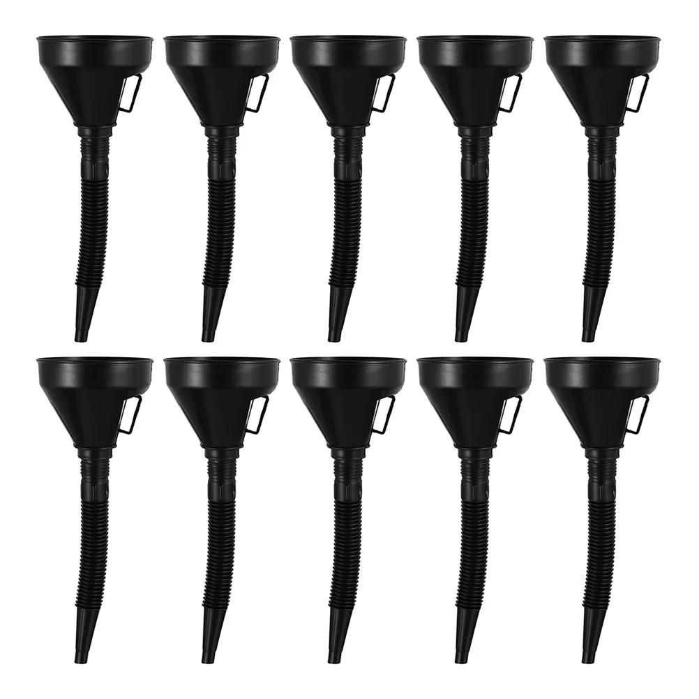 

10 Pcs Motorcycle Funnels Filters Plastic Refueling Funnels Anti-splash Funnels
