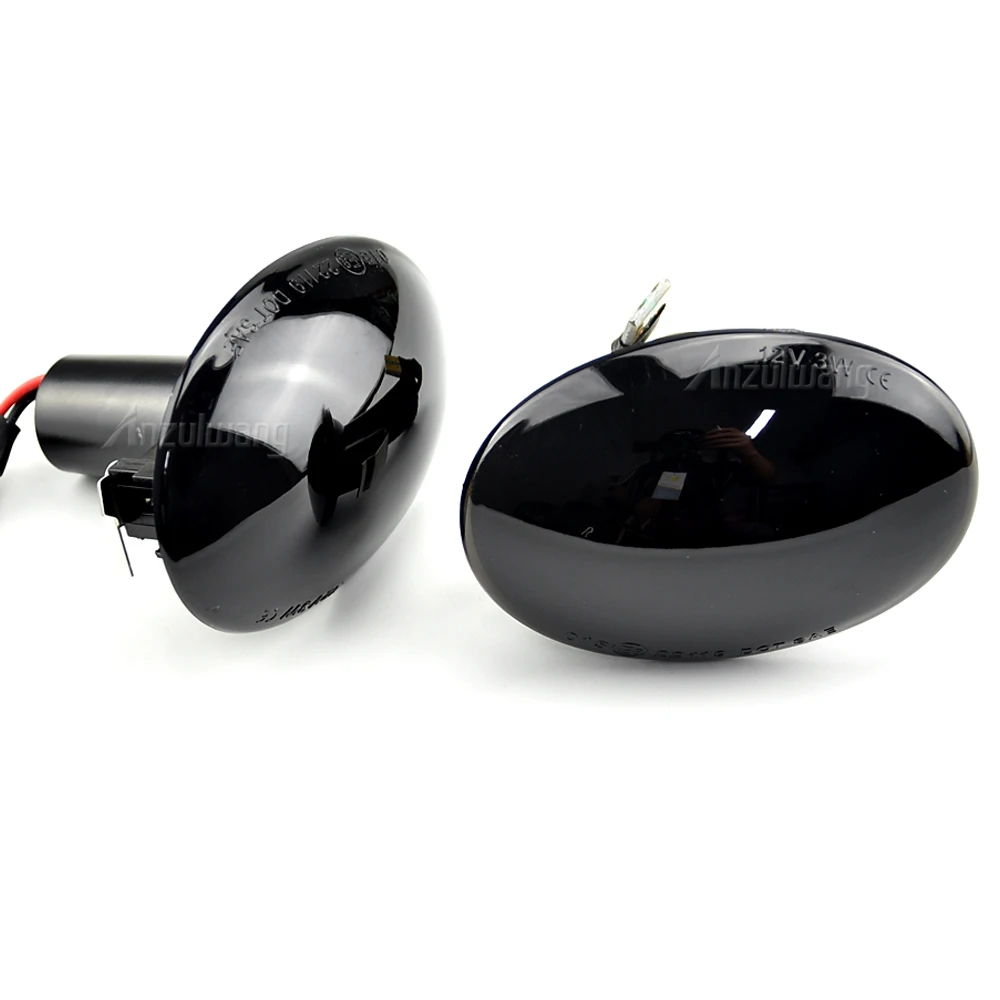 Динамический боковой габаритный зеркальный светильник светодиодный мигающий