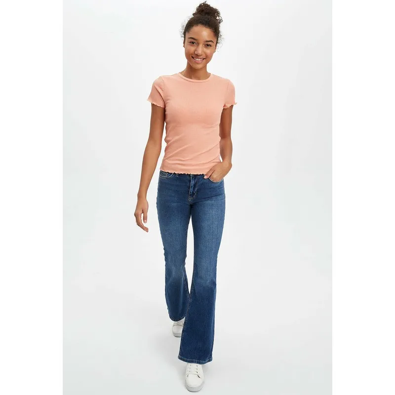 

Slim Fit Short-Sleeve T-Shirt K7064Az20Sp T Shirt Y2K Top Nostalgic Summer Women T-Shirt Anime Bluz