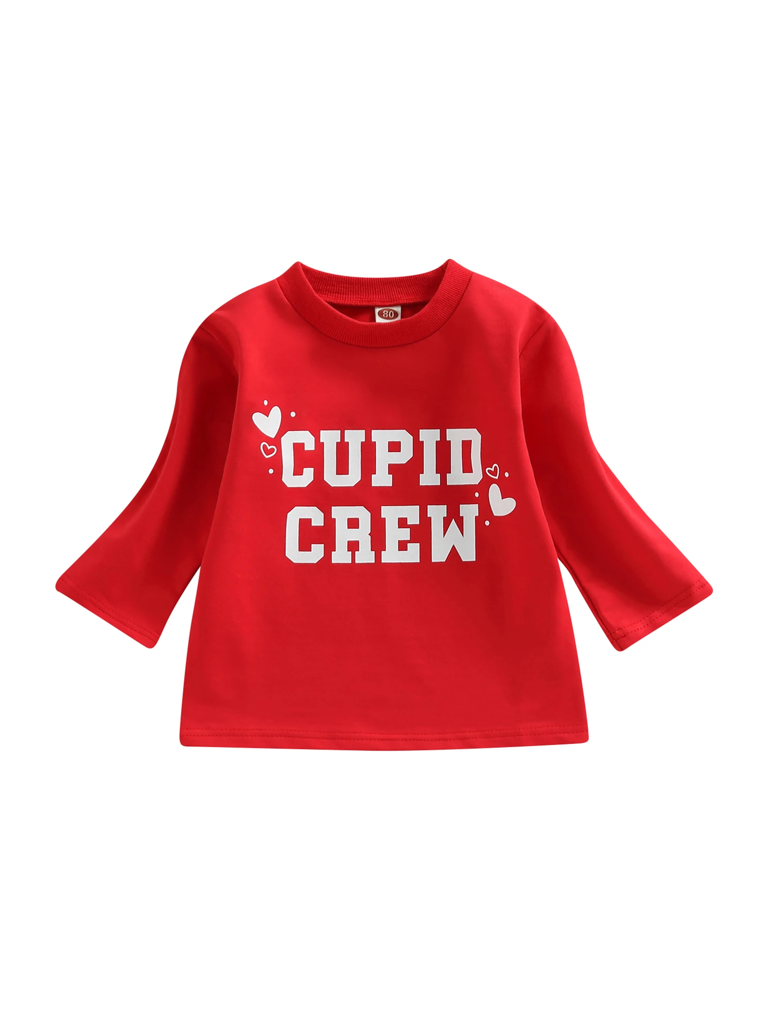 

Свитшот с длинным рукавом и буквенным принтом для девочек