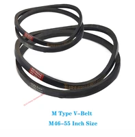 1pcs m46 55 inch size m typeo type v belt black rubber triangle belt industrial agricultural mechanical transmission belt