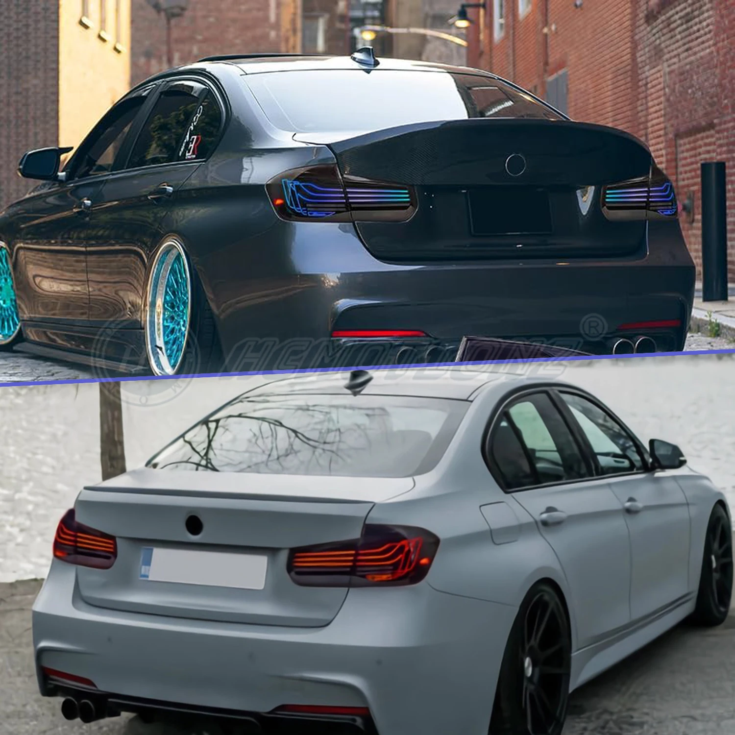 Задние фары HCMOTIONZ RGB для BMW 3 серии 2013-2018 DRL анимация автомобильные задние в сборе M3