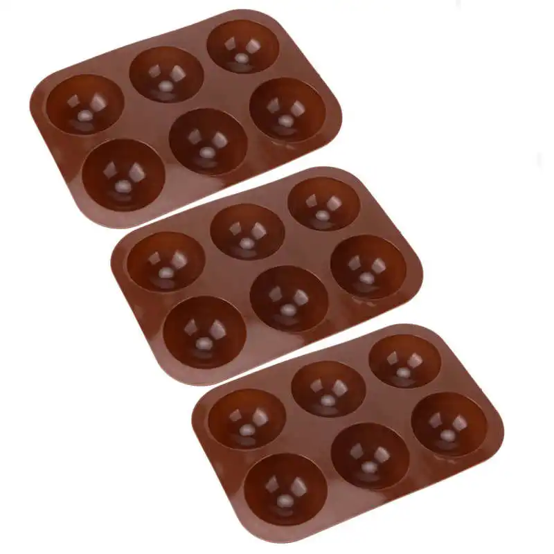 

Semi Sphere Mold Baking Mold Flexible 6 Holes for Chocolate for Pudding for Cake