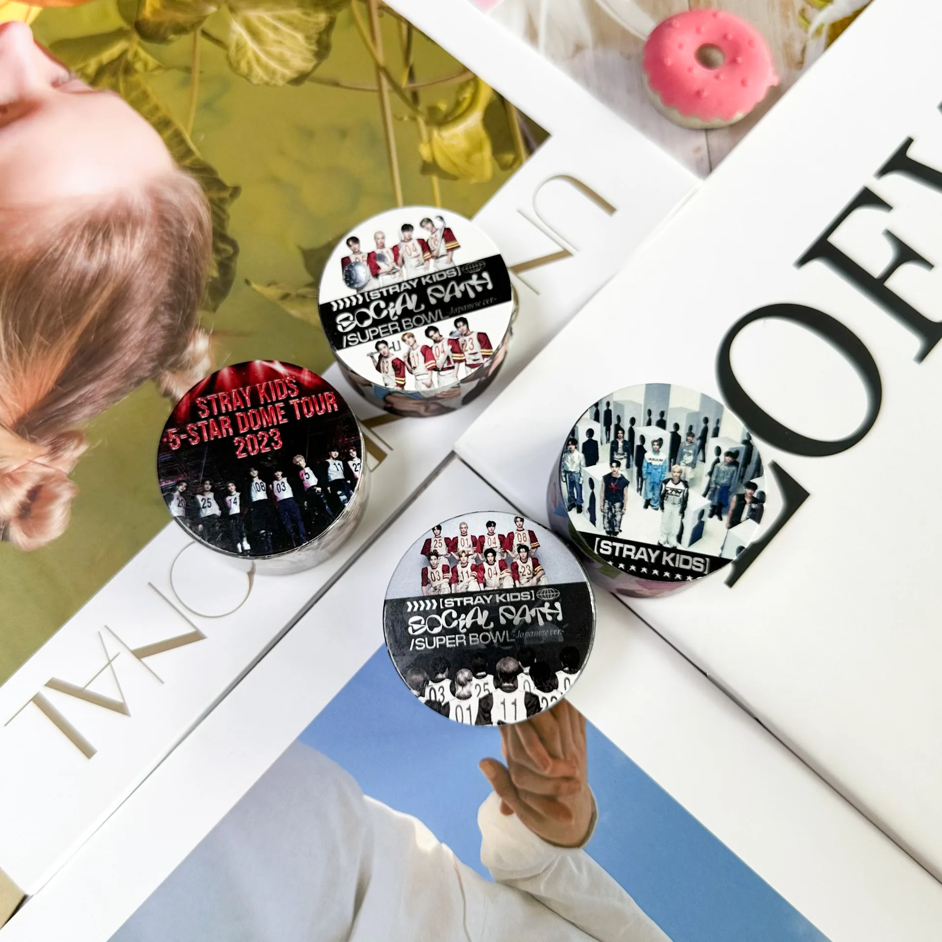 

5M Kpop Stray Kids New Album Layover 5-STAR Washi Tape Masking Tape Deco Adhesive Tape Sticker Scrapbook Stationery Fan Gift