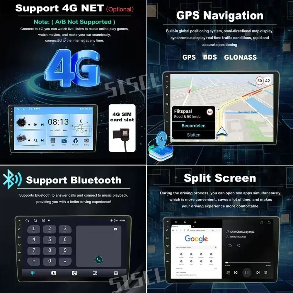 2Din Android13 для Hyundai H350/OLATI 2015-2021 Автомобильный радиоприемник Мультимедийный