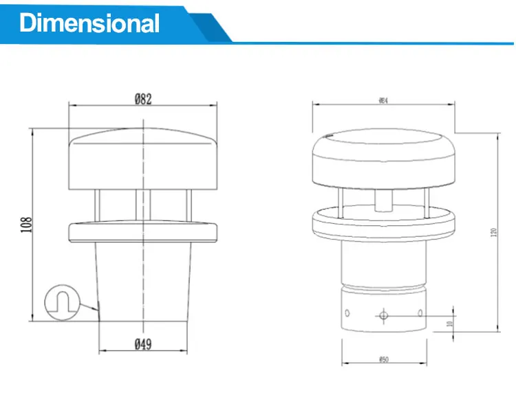 Метеорологическая ультразвуковая станция передатчика погоды Sentec Sem2000 для