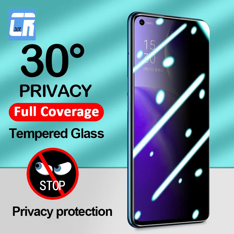 

Privacy Screen Protector for OPPO Find X5 X3 X2 Reno 5 6 6z 7 Lite Anti spy Screen Protector for Realme GT Neo 3 2 2T Pro Glass