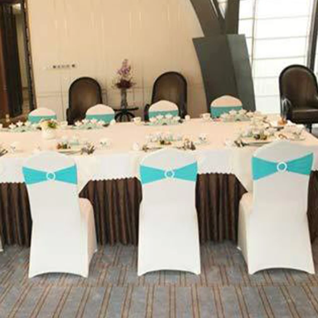 50 шт. разноцветные тканевые чехлы на сиденья стула