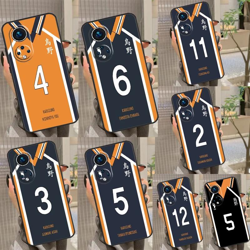 Haikyuu! Обложка униформы команды Karasuno для Honor X8 X8a X9 X9a X7a X7 X6a 8X 9X Magic 5 Lite Pro Honor 70 50 90 Lite