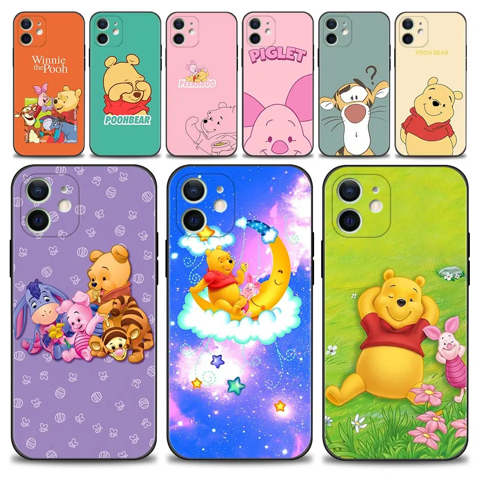 Friends Tigger Pooh Bear Phone Case For Apple iPhone 13 12 11 Pro Max 13Mini XS Max XR X 7 8 6 6S Plus SE2022 Shell Fundas