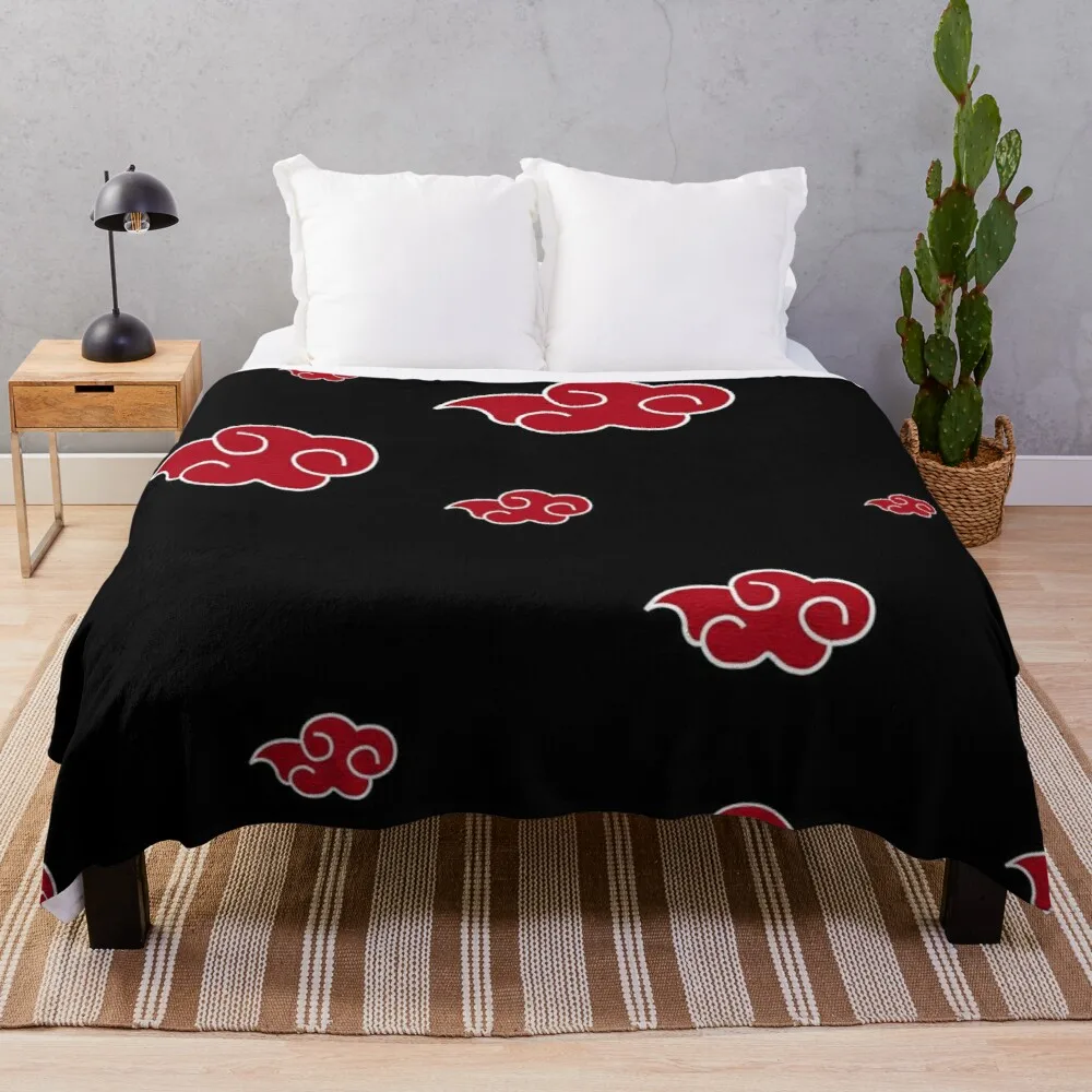 

Anime Red Cloud n.a.r.u.t.o Throw Blanket blankets for sofas dorm room essentials Kid's blanket textile for winter home