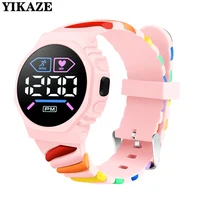 LED Digital Children Kids Watch Wristwatch for Boys Girls Waterproof Silicone Rainbow Kids Student Sport Electronic Watches 2