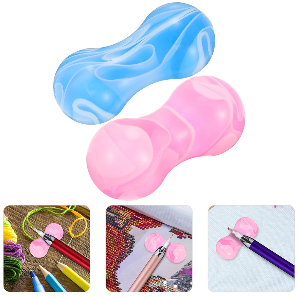 

Pen Holder Rack Brush Resin Stand Writingdiamond Calligraphy Fountaindesktop Chinese Pillow Organizer Makeup Desk Small Support