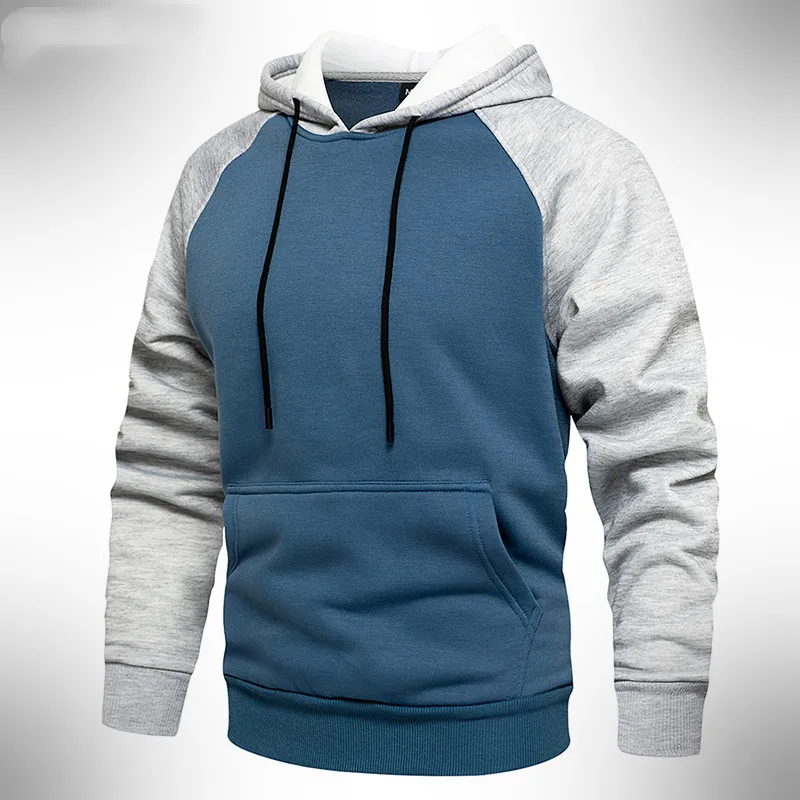 

2023 Fashion Hoodies Men Hip Hop Fleece Sweatshirts Male Patchwork Hoody Sport Tracksuit Brand Top Men Clothing Plus Size 4XL
