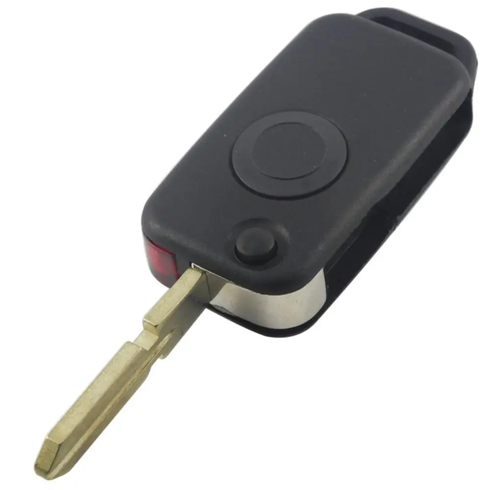 

Раскладной чехол для автомобильного ключа-брелока с пультом дистанционного управления, оболочка для 1/2/3/4 кнопок для Mercedes Benz B200 A160 W124 W202 W210 HU39 HU64