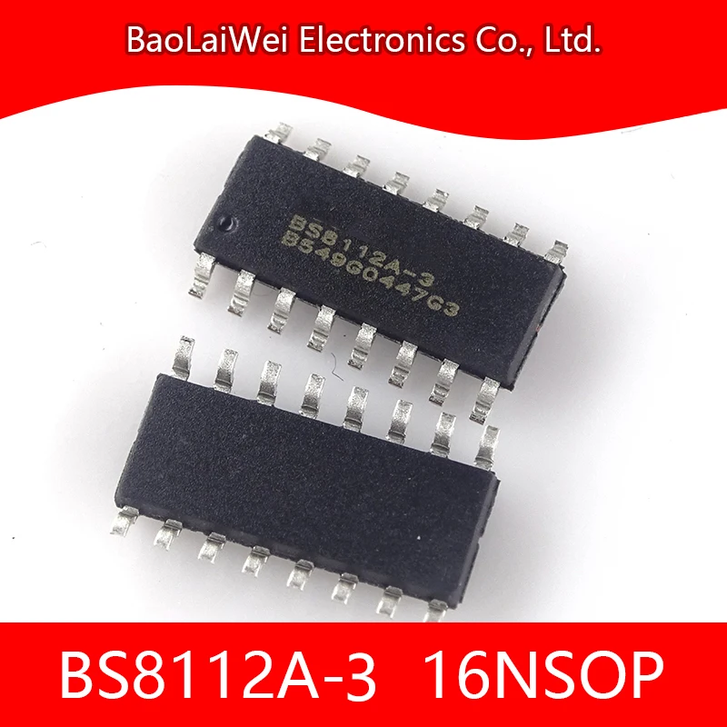 

500pcs BS8112A-3 16NSOP ic chip Electronic Components Integrated Circuits Active Components Touch Key BS8112A-3