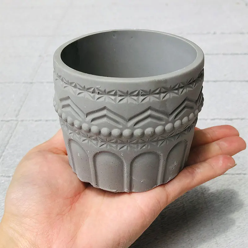 Овальный Цементный Цветочный Горшок Силиконовая Форма Круглая Для Выпечки