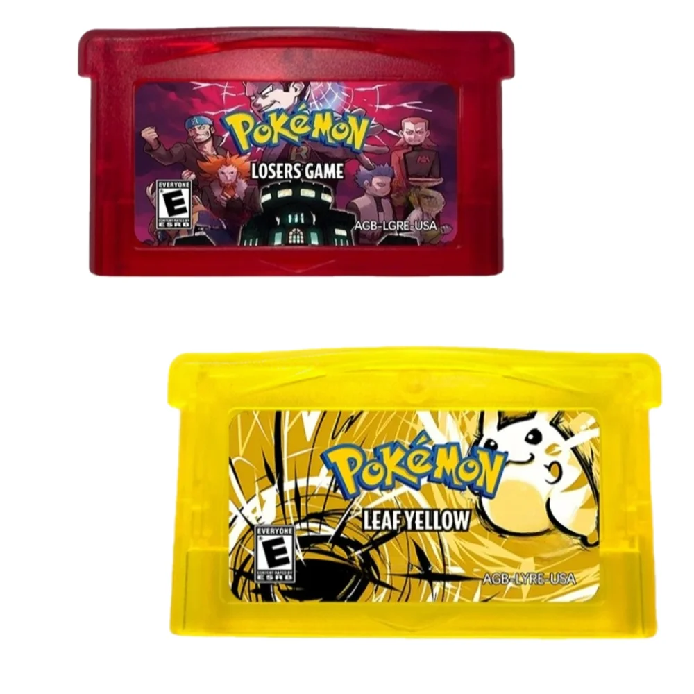 Фото Игровой картридж GBA на английском языке, RTC Pokemon Lotus, Loser's Game, Leaf Yellow, модифицированная версия GBA ROM №5
