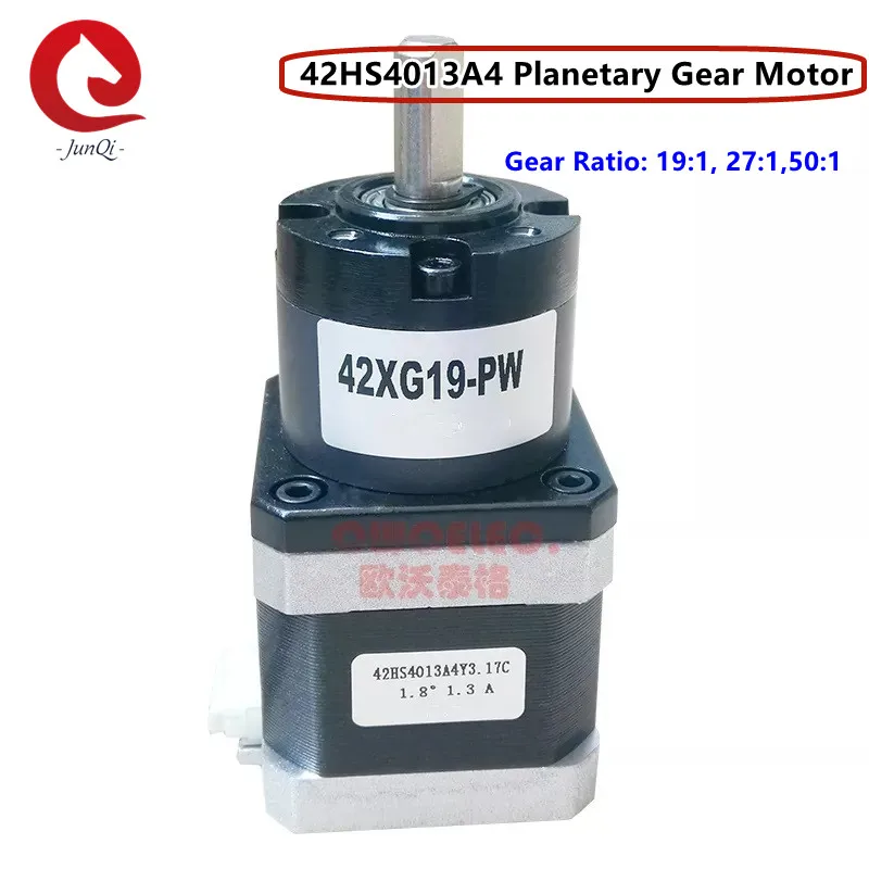 

40mm body length with19:1~50:1 ratio NEMA17 planetary gear stepping motor, 42BYG stepper motor with gearbox