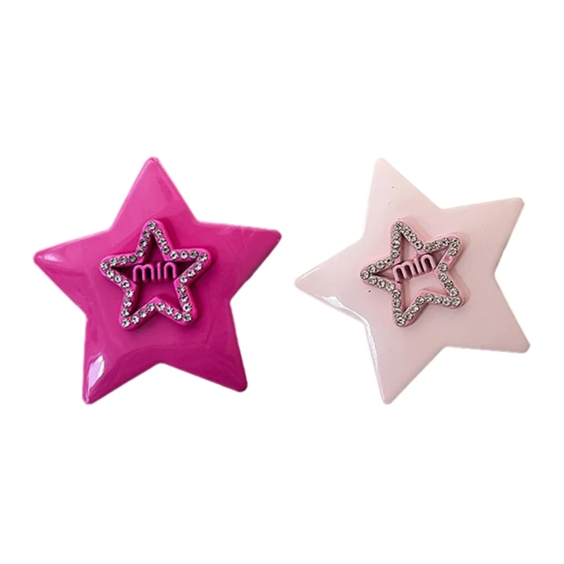 

Delicate Glistening Star Y2K Barrettes Clip Harajuku Hairpin Sweet Girls Hair Harajuku Lady Mini Shimmering Star
