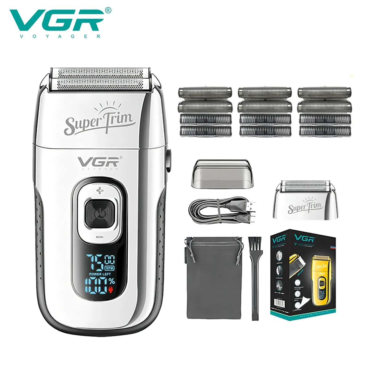 Reciprocating Beard Trimmer Portable Hair Trimmer Shaver For Men V-332