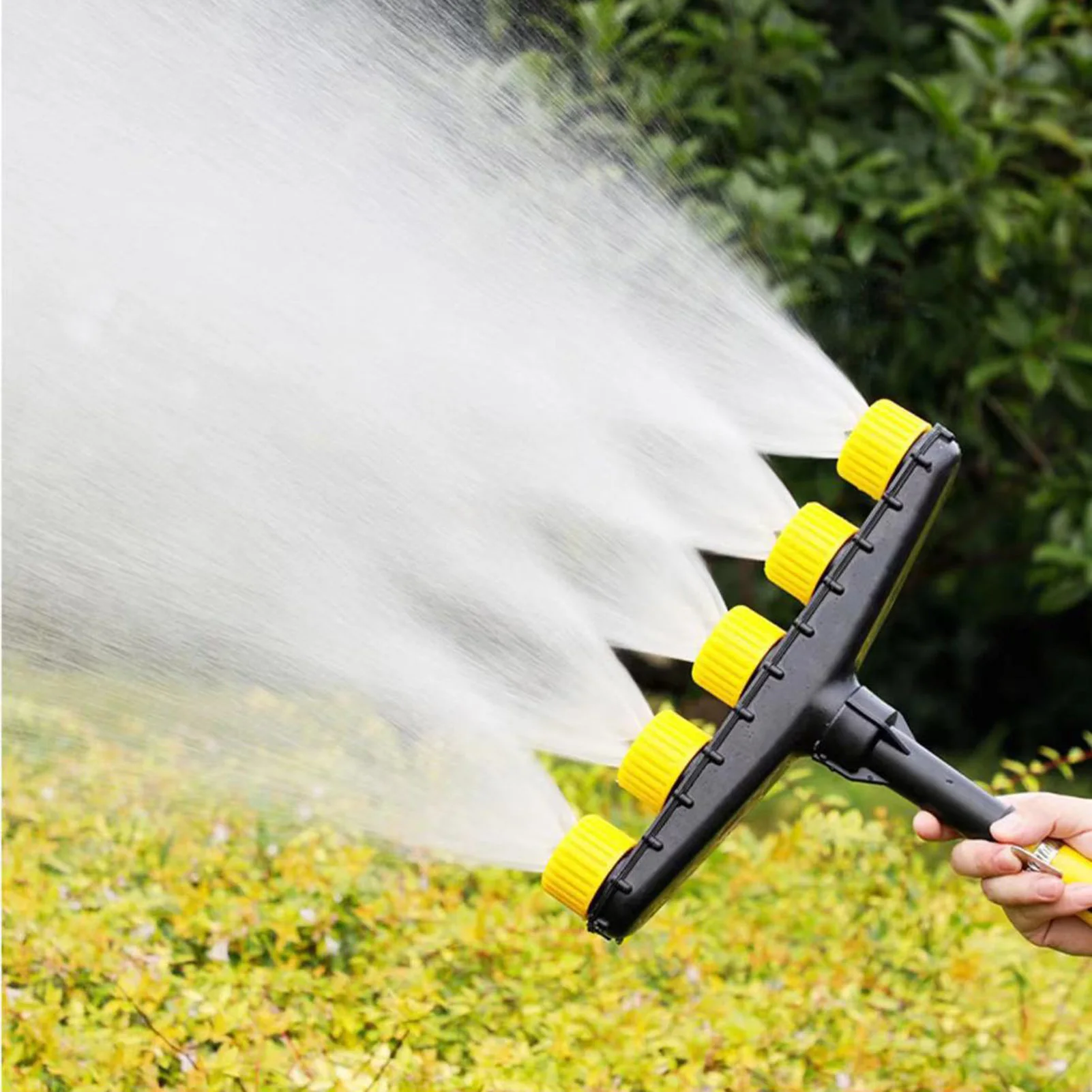 Sprayer Nozzle Multi-head Spraying Hose Attachment Sprayer For Lawns And Gardens Yards Imnt