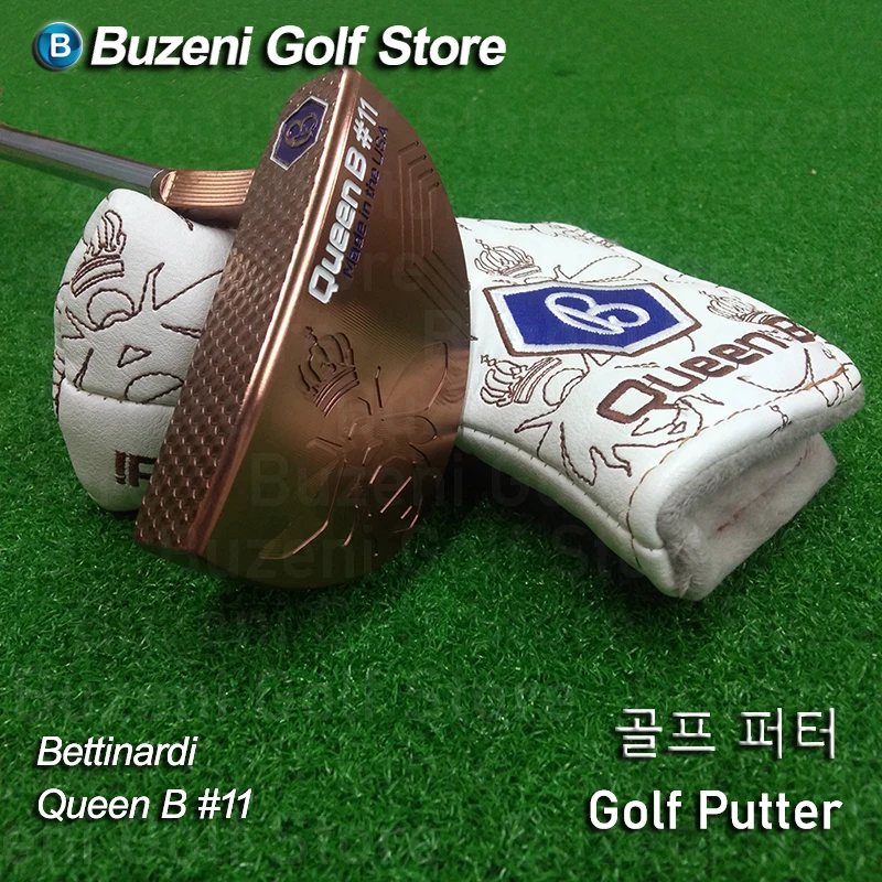 

New Golf Clubs Golf Half Round Putter Bettinardi Queen B#11 Extinction Golden 33/34/35inch With Headcover Golf Clubs Top Quality