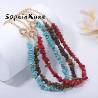 sophiaxuan natural stone neck beads necklace virgin girls figaro chains and necklaces jewelry for women 2022 valentines day gift