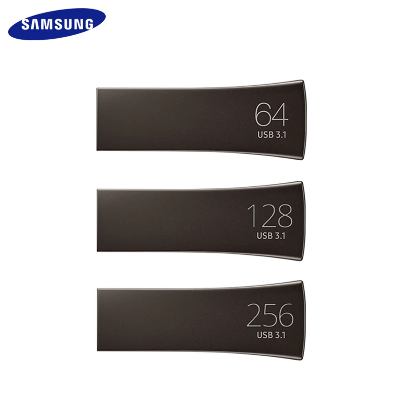 Оригинальный металлический флеш-накопитель SAMSUNG BAR Plus USB 3 1 512 ГБ 256 128 64 до 400 Мб/с